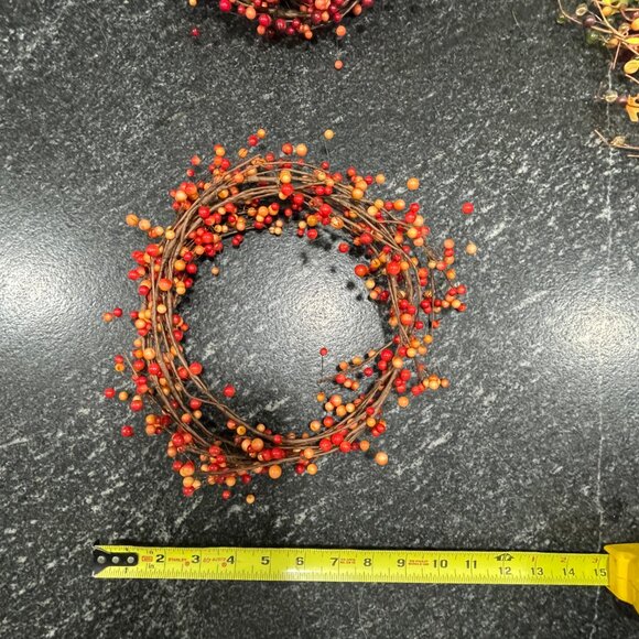 SOLD - Set of 8 Candle Rings for Fall/Thanksgivng/Wedding/Table Decor - Picture 7 of 9